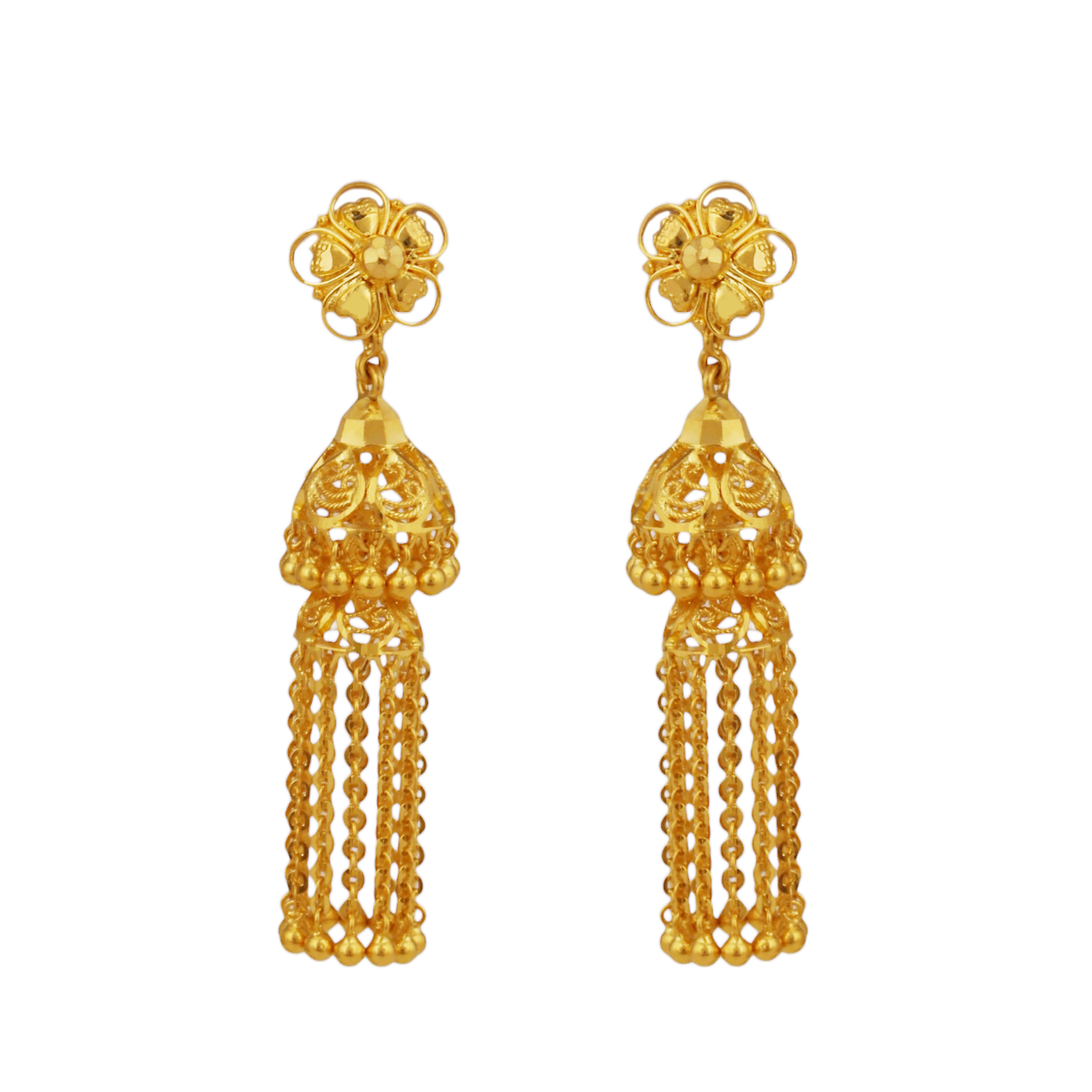 Maharani Bloom Gold Earrings