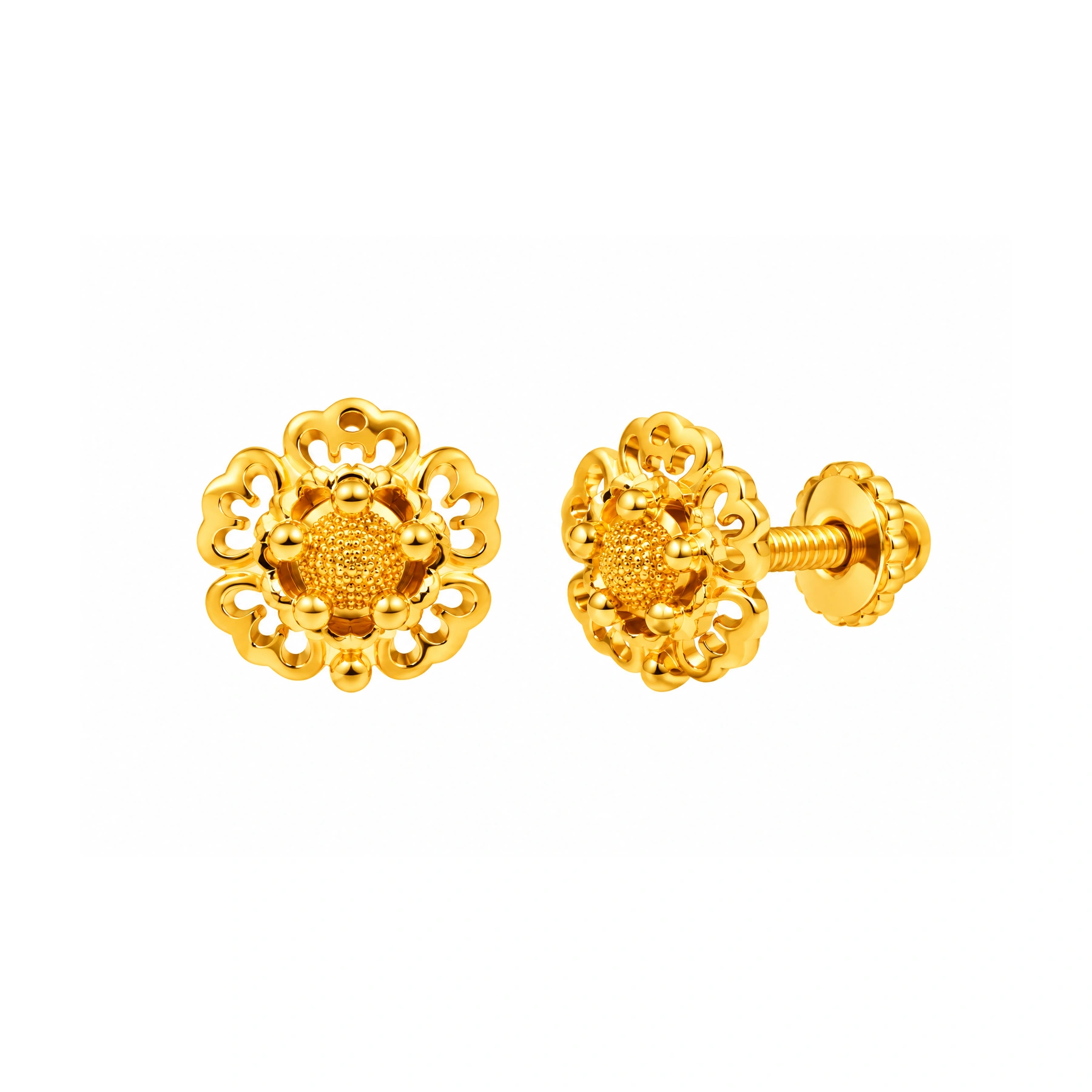 The GTT025414122 Gold Earrings