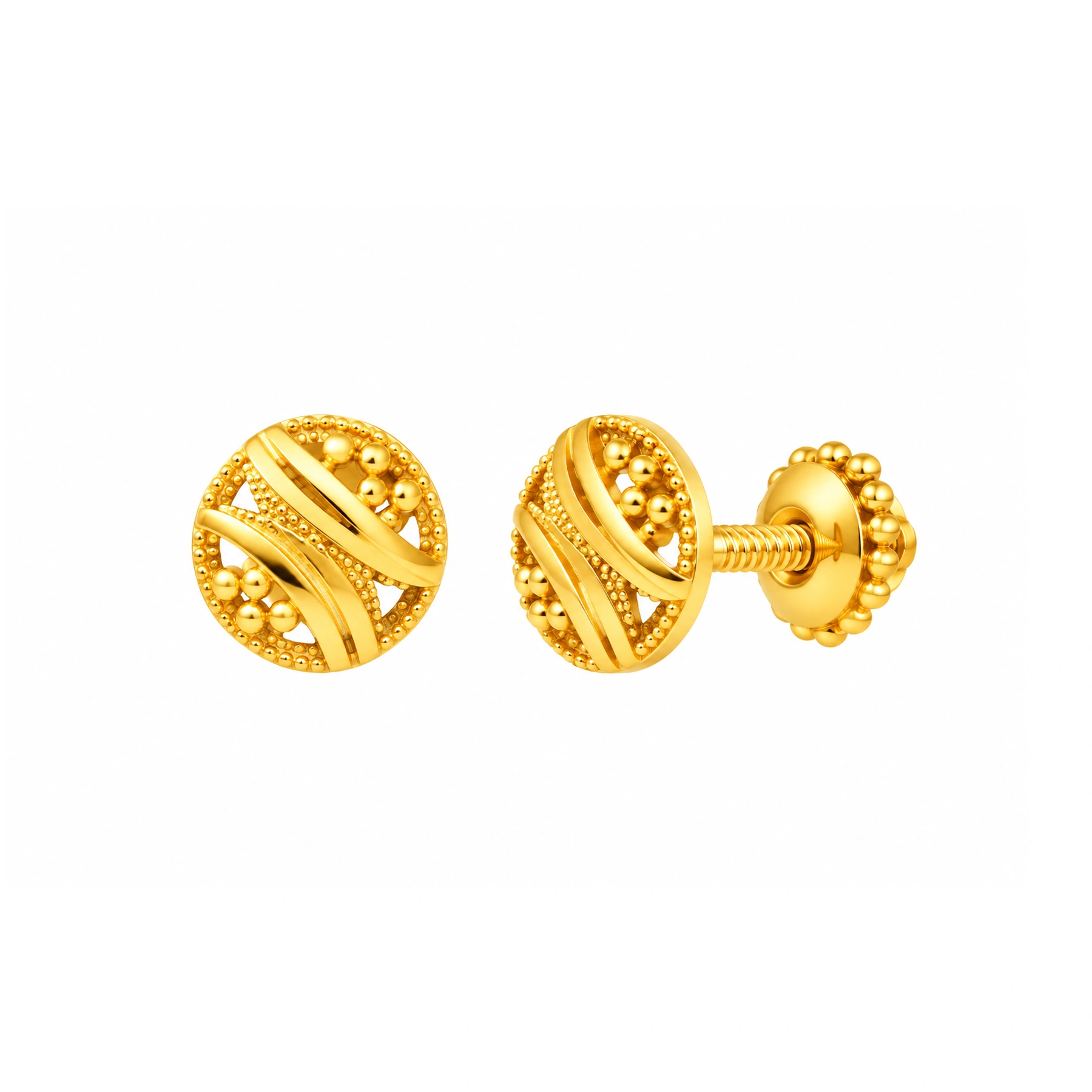 The GTT025414145 Gold Earrings
