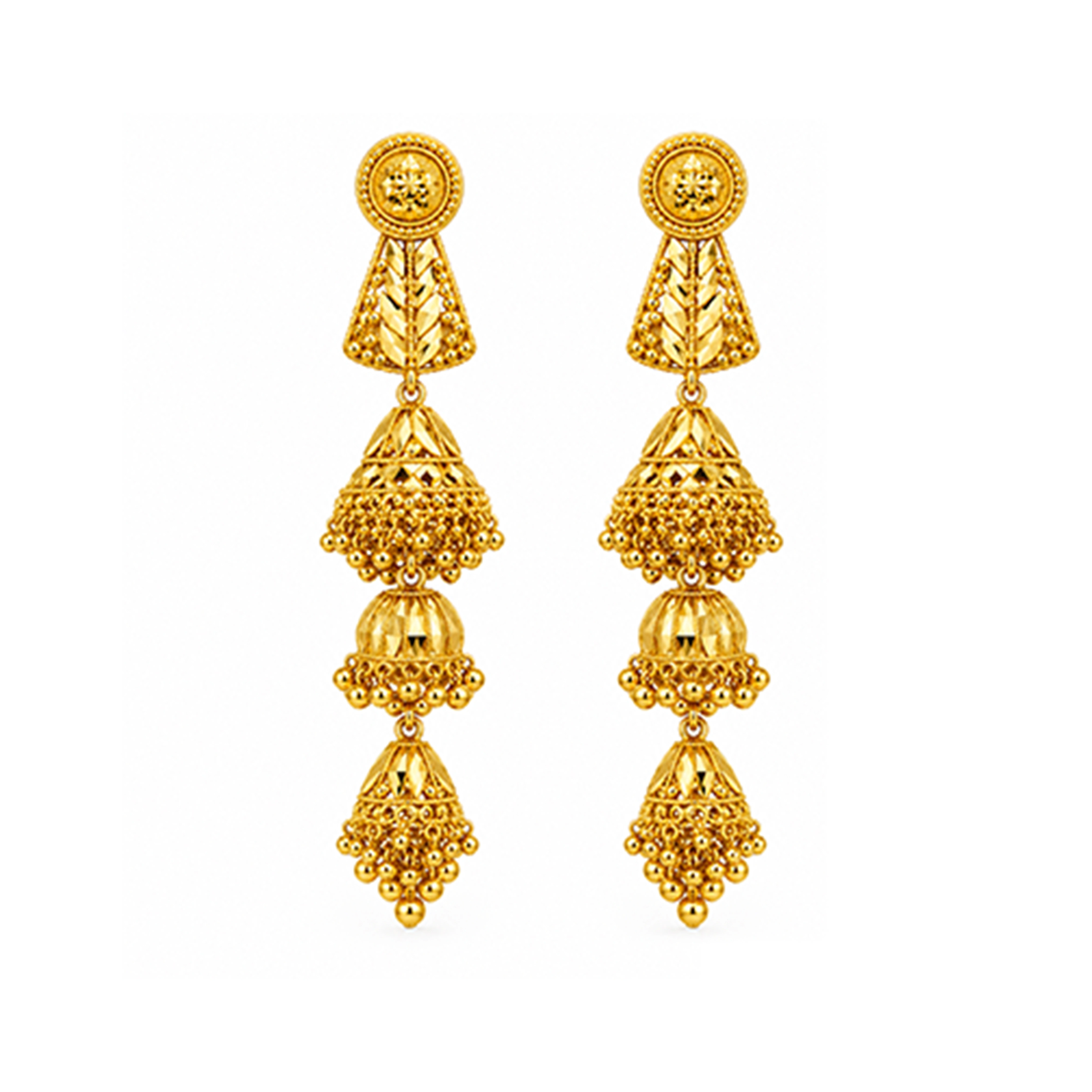 The GTT065310120 Gold Earrings