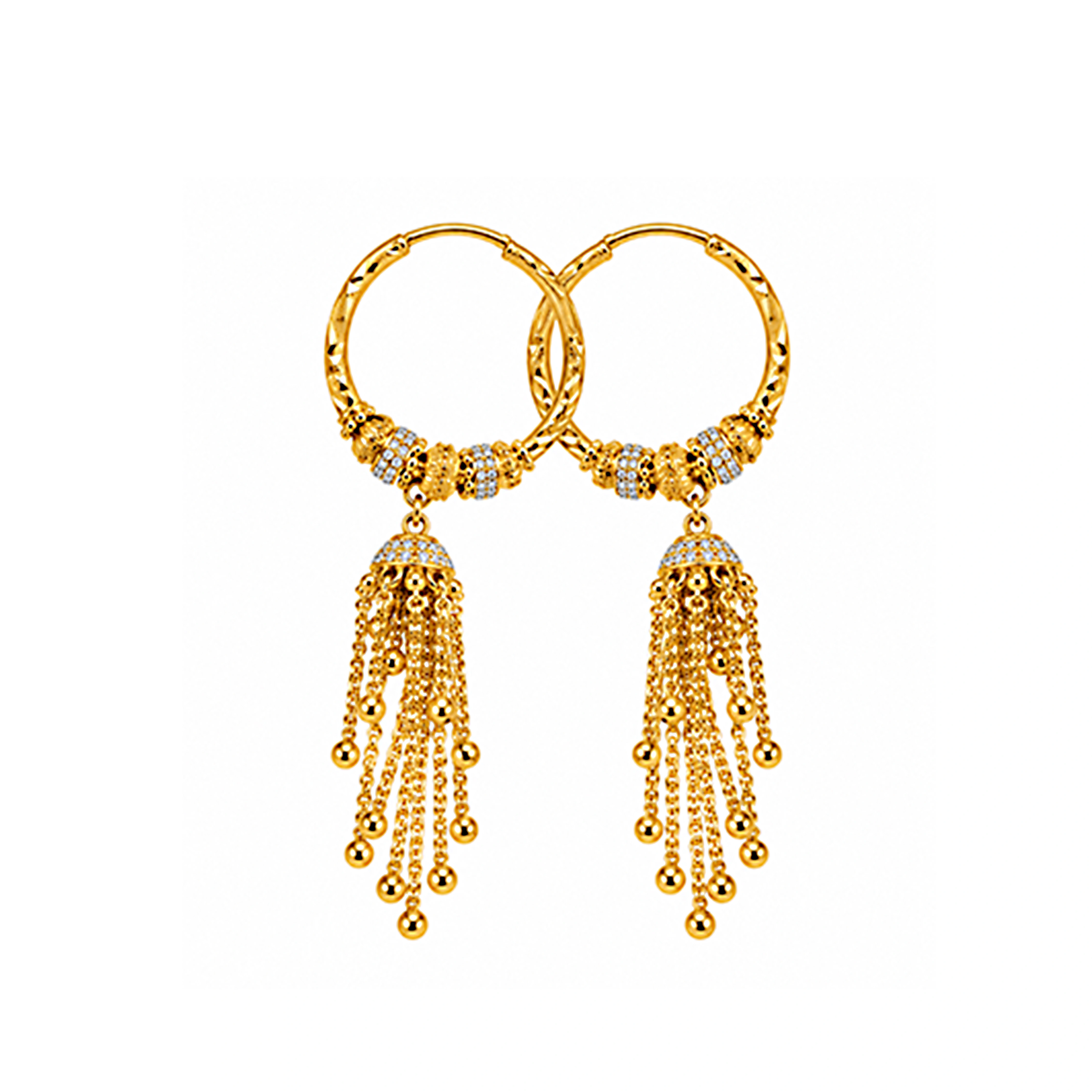 The GTT071110800 Gold Earrings
