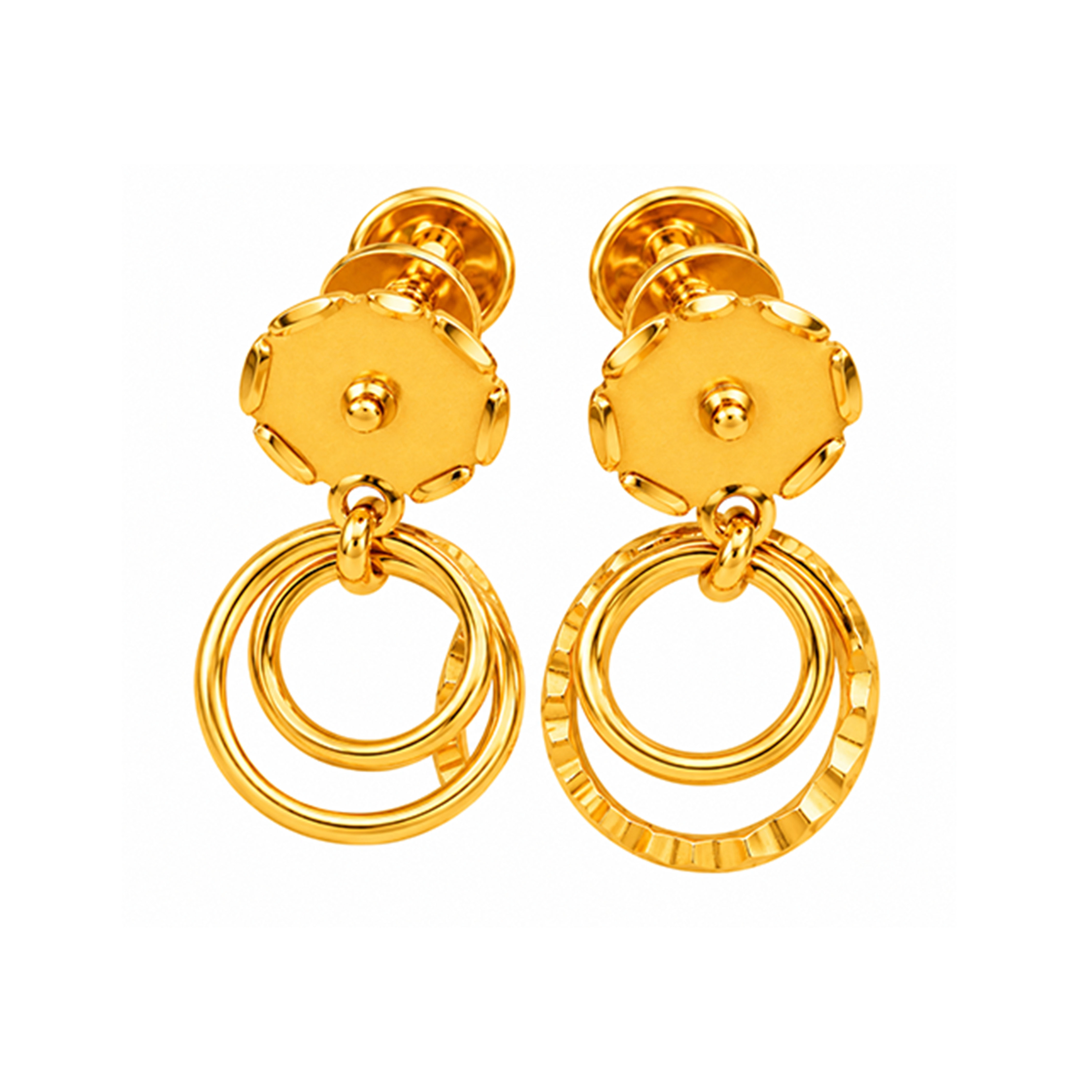 The GTT072710101 Gold Earrings