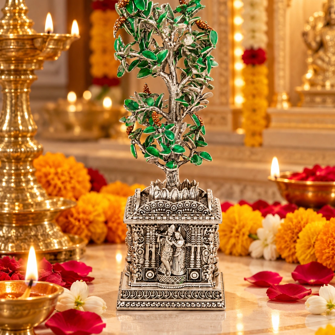 925 Silver Tulsi Vrindavan Tree