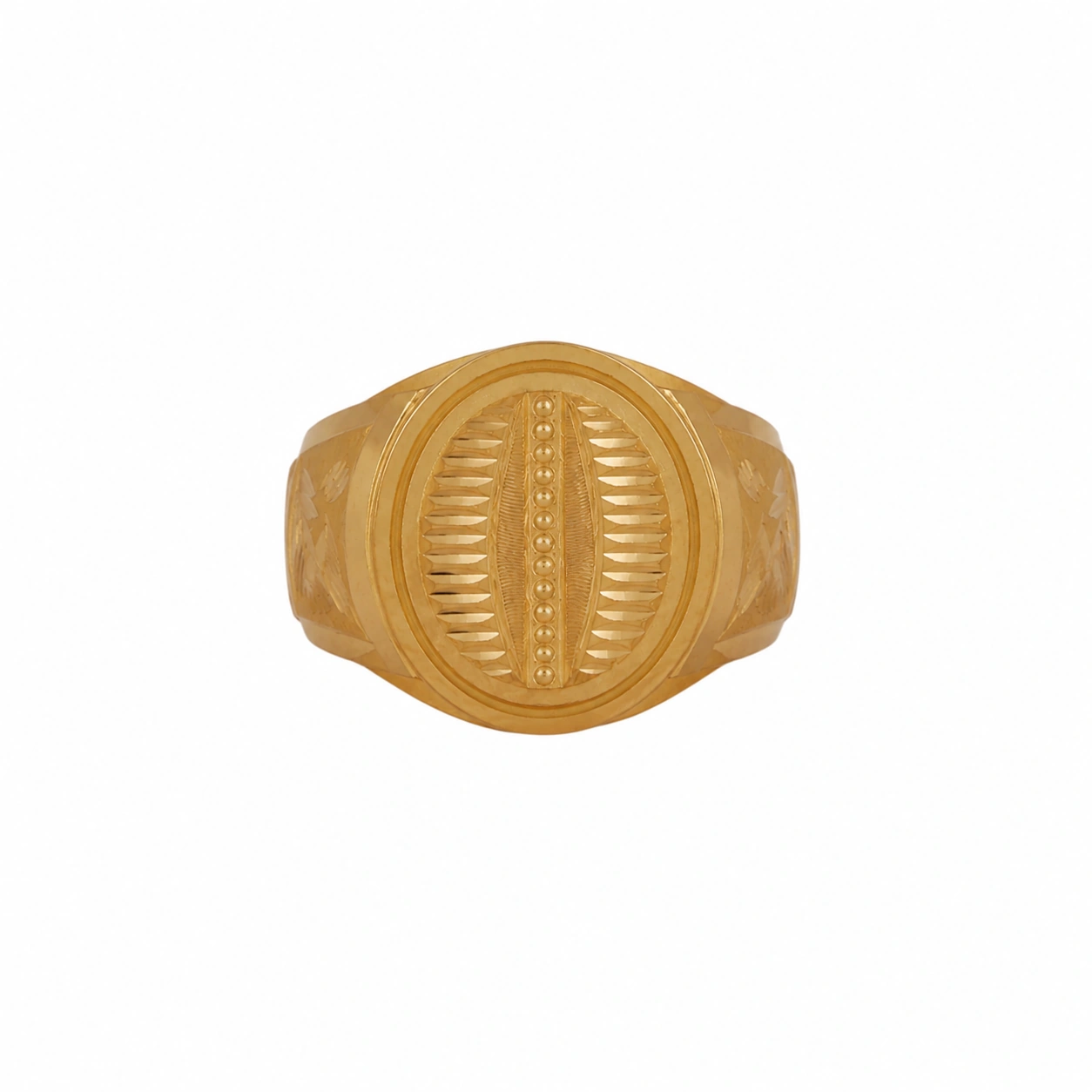 The GGR020220732 Gold Gents Ring