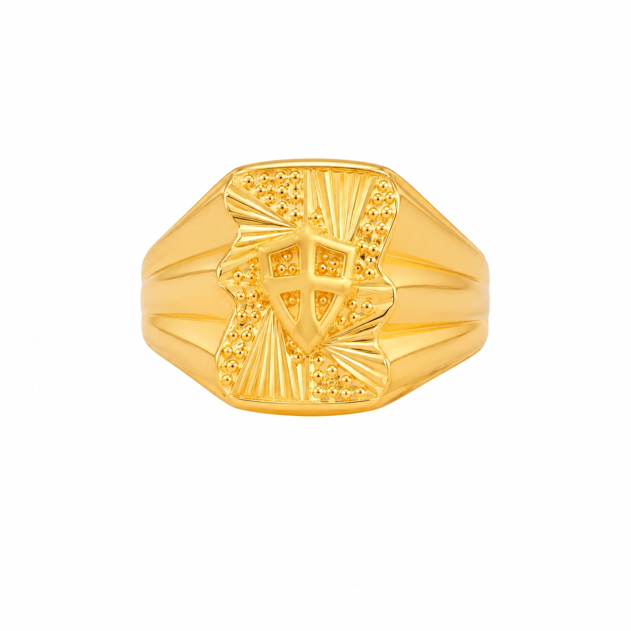 The GGR020220467 Gold Gents Ring