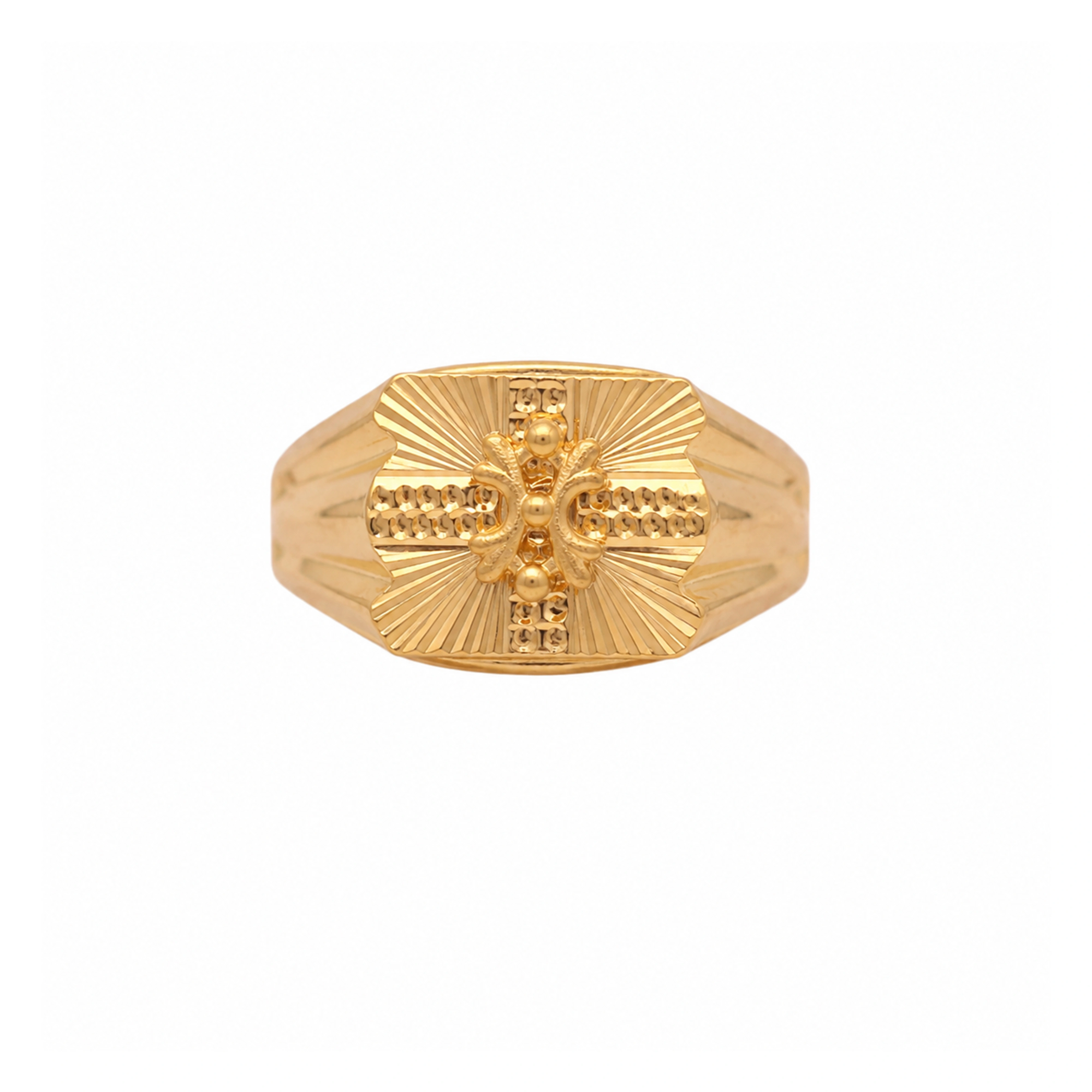 The GGR020220340 Gold Gents Ring