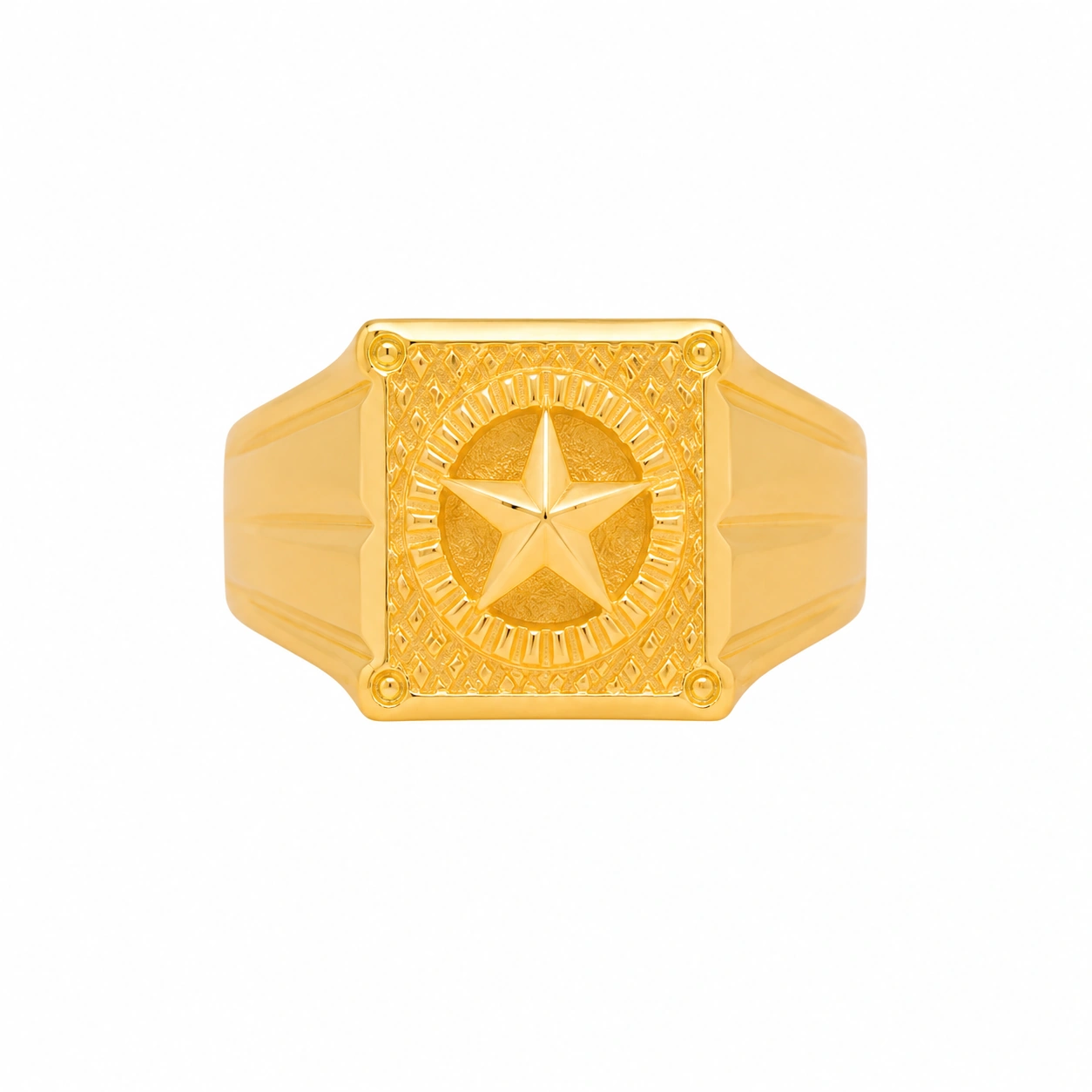 The GGR020220473 Gold Gents Ring
