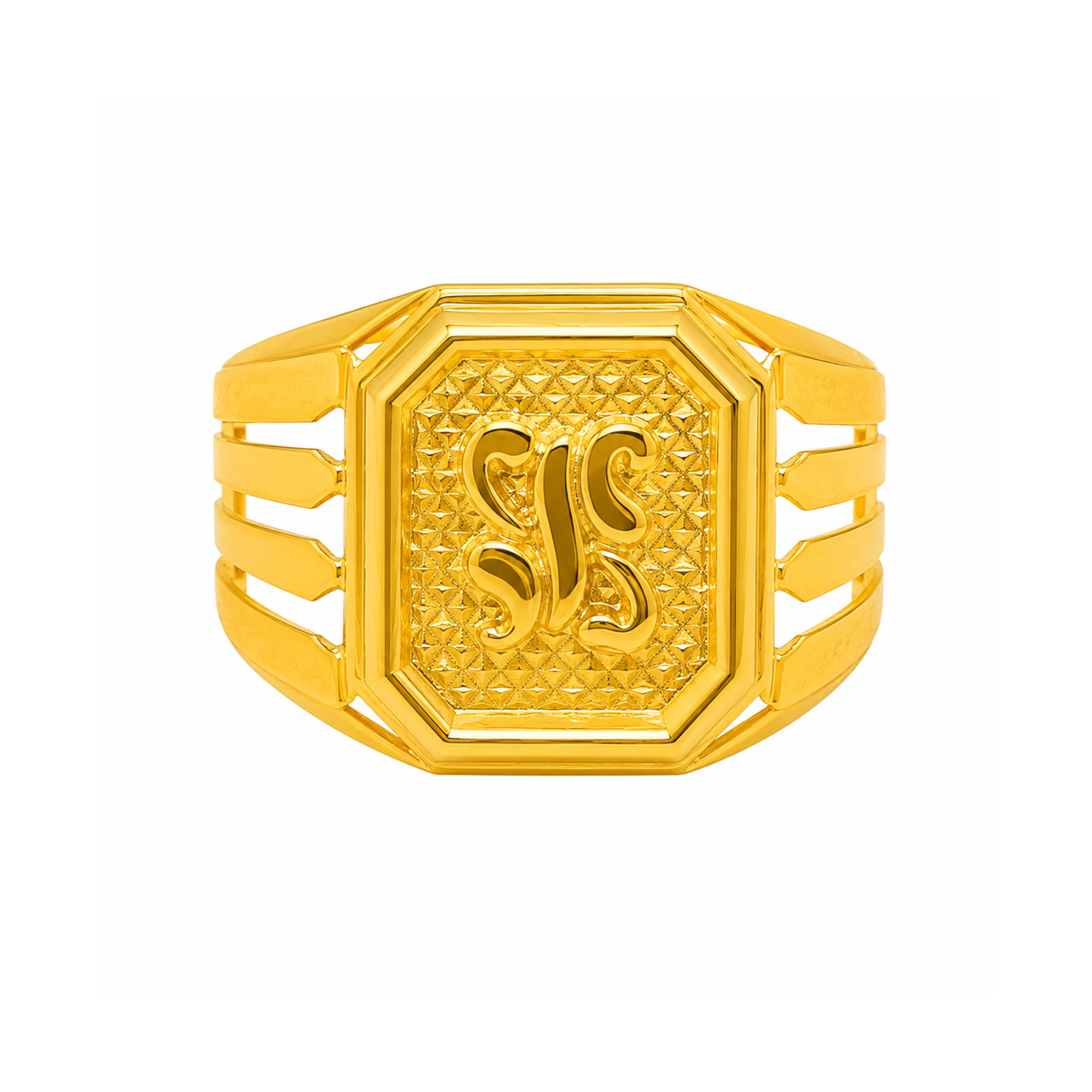 The GGR020218839 Gold Gents Ring