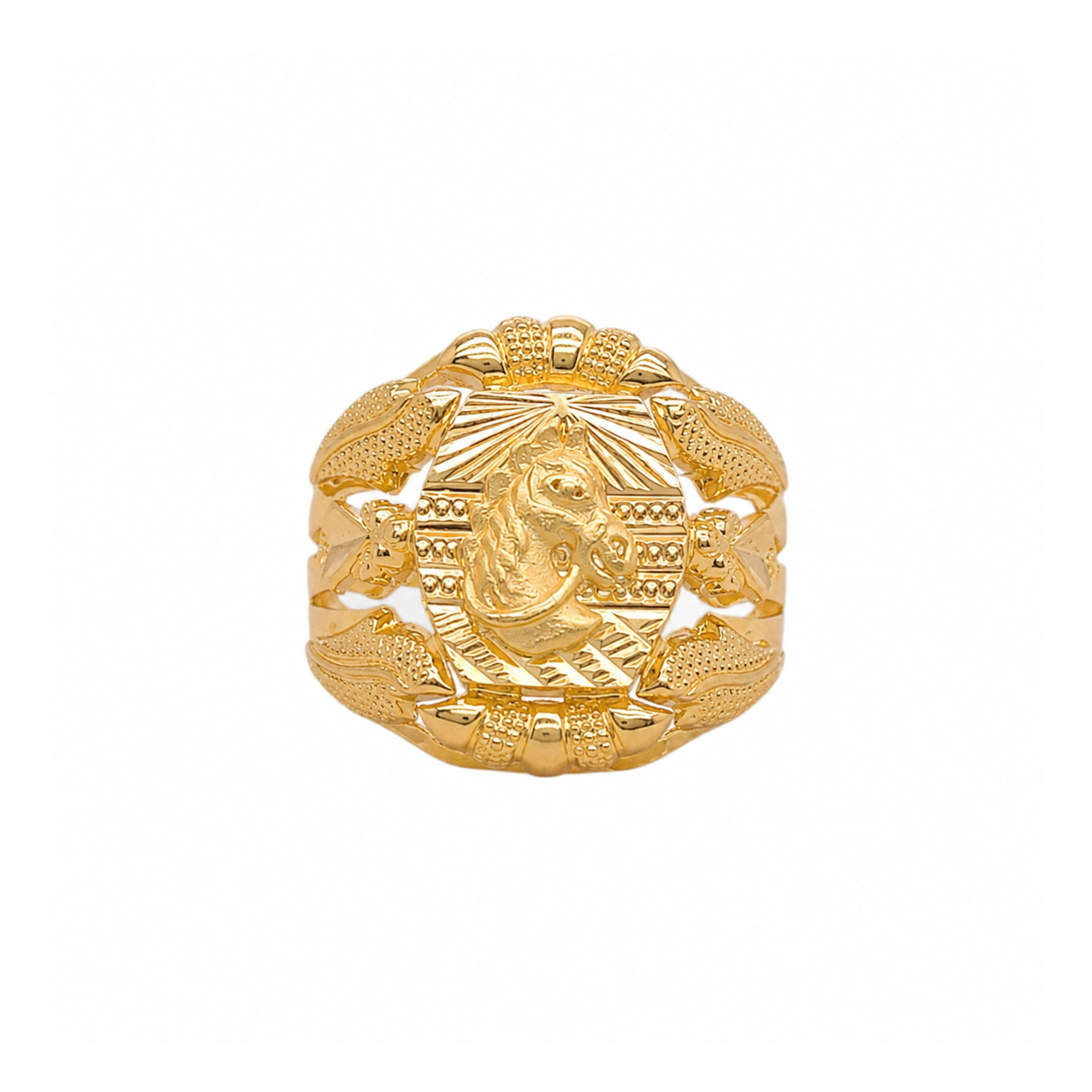 The GGR020220339 Gold Gents Ring