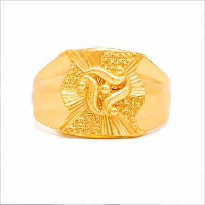 The GGR020220466 Gold Gents Ring