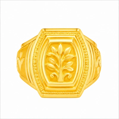 The GGR050310968 Gold Gents Ring