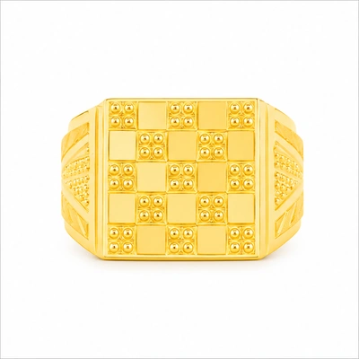 The GGR050310962 Gold Gents Ring
