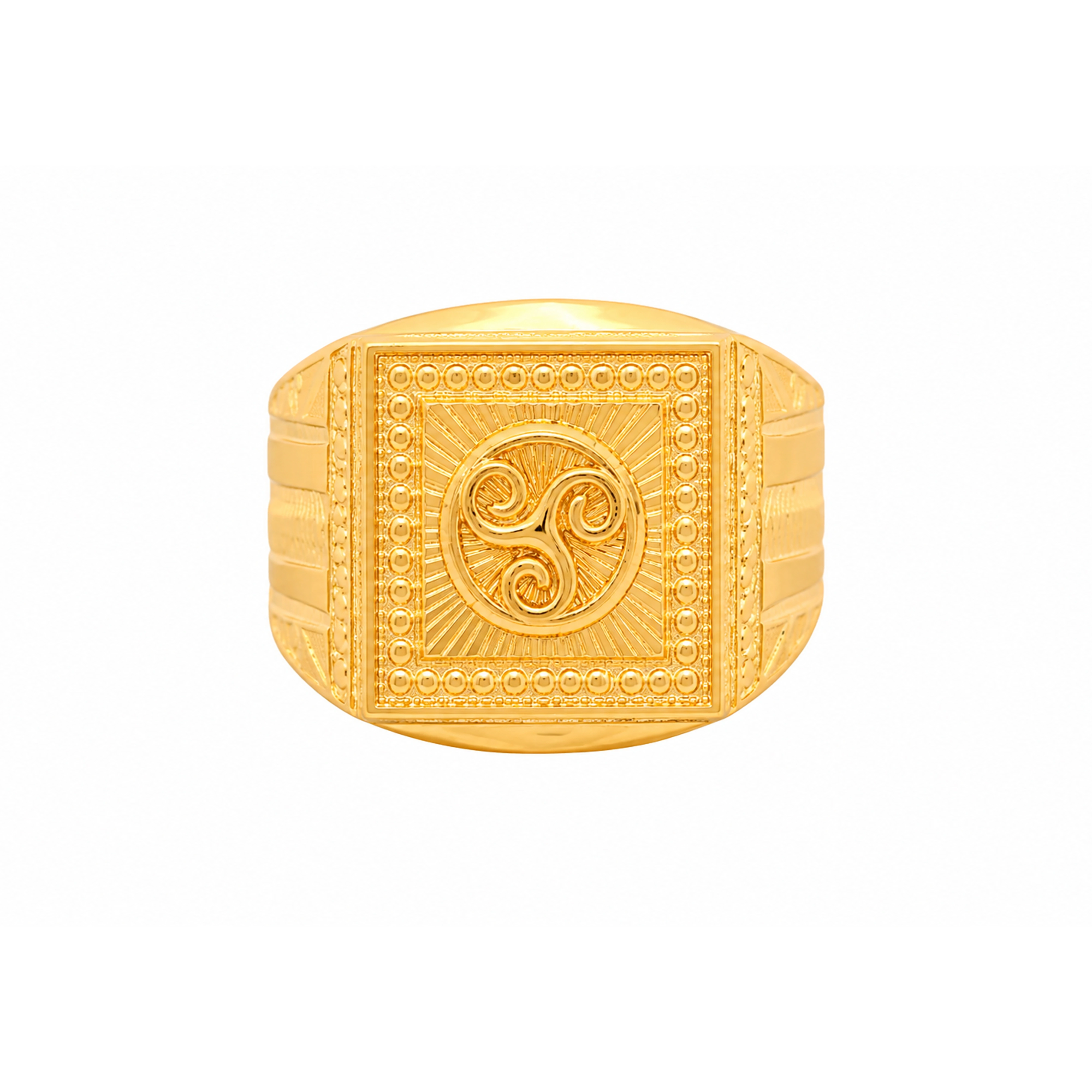 The GGR020218025 Gold Gents Ring