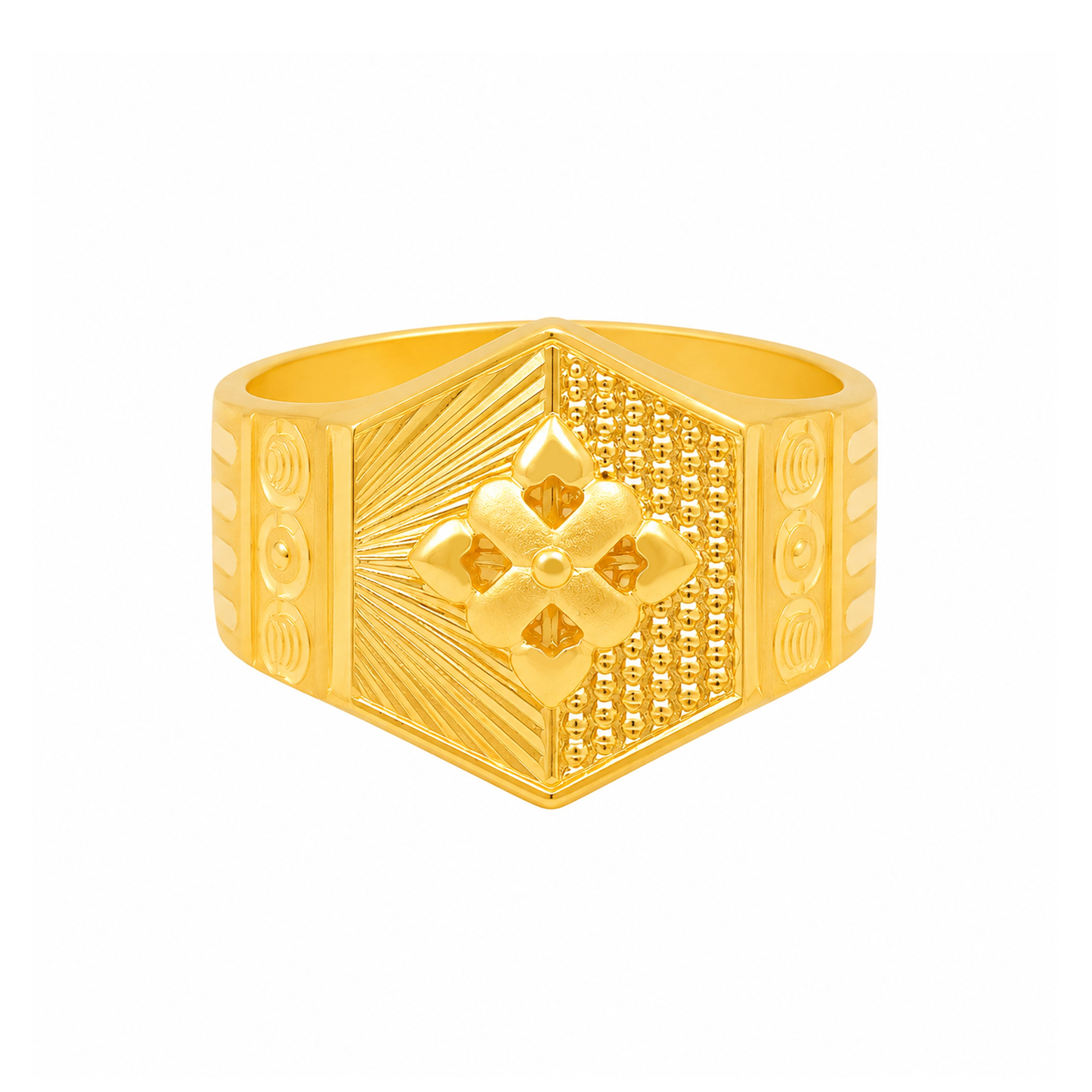The GGR027015286 Gold Gents Ring