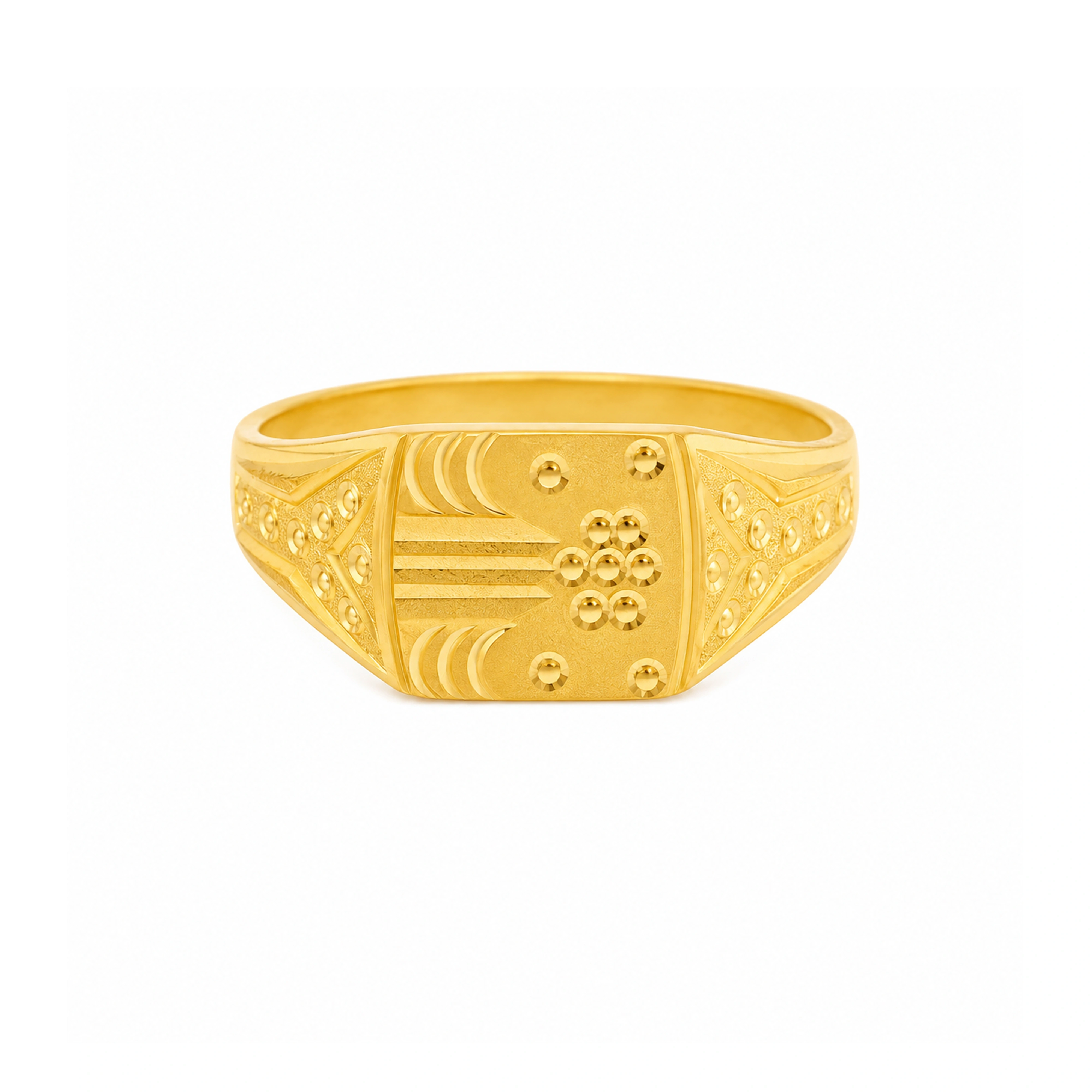 The GGR027015322 Gold Gents Ring