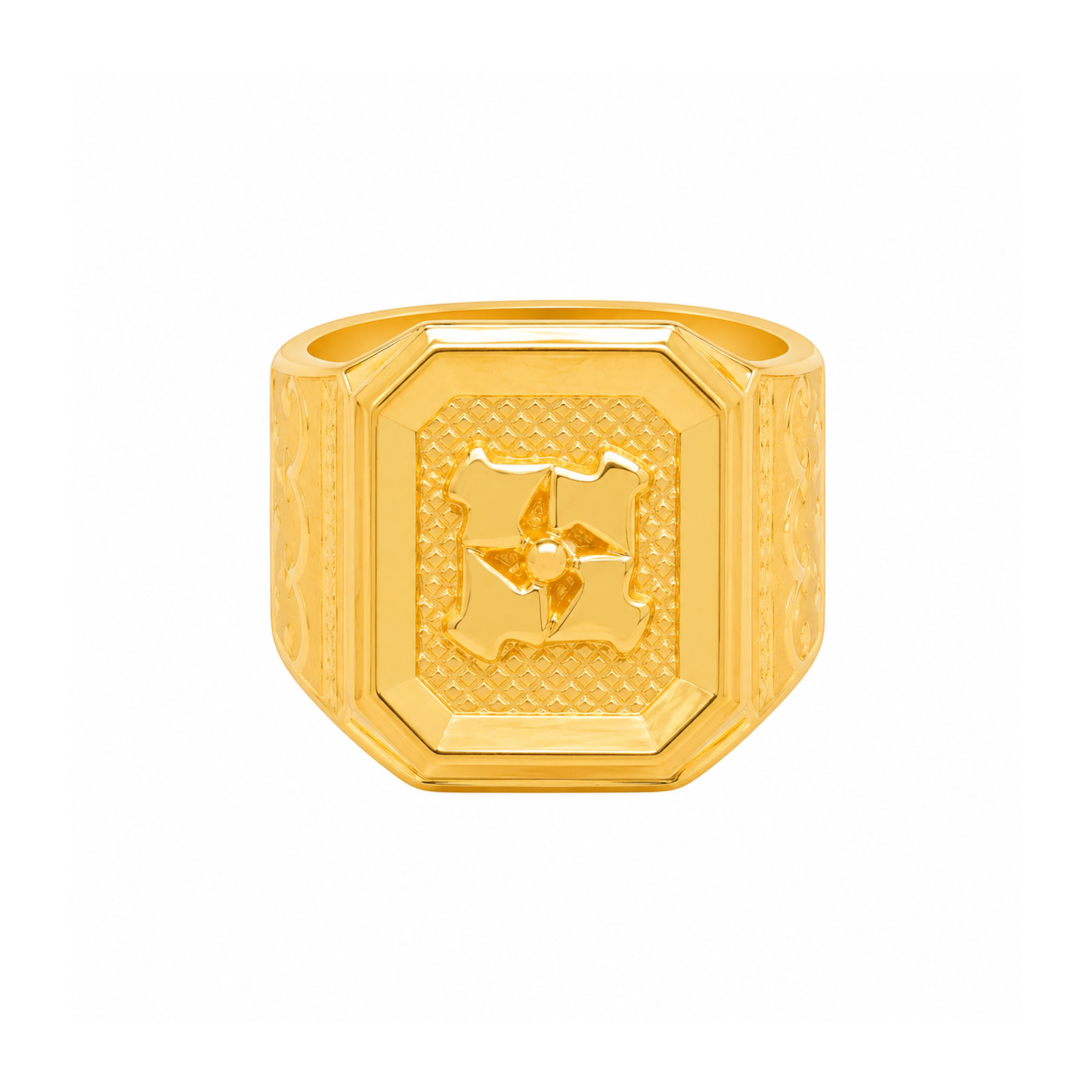 The GGR027015347 Gold Gents Ring