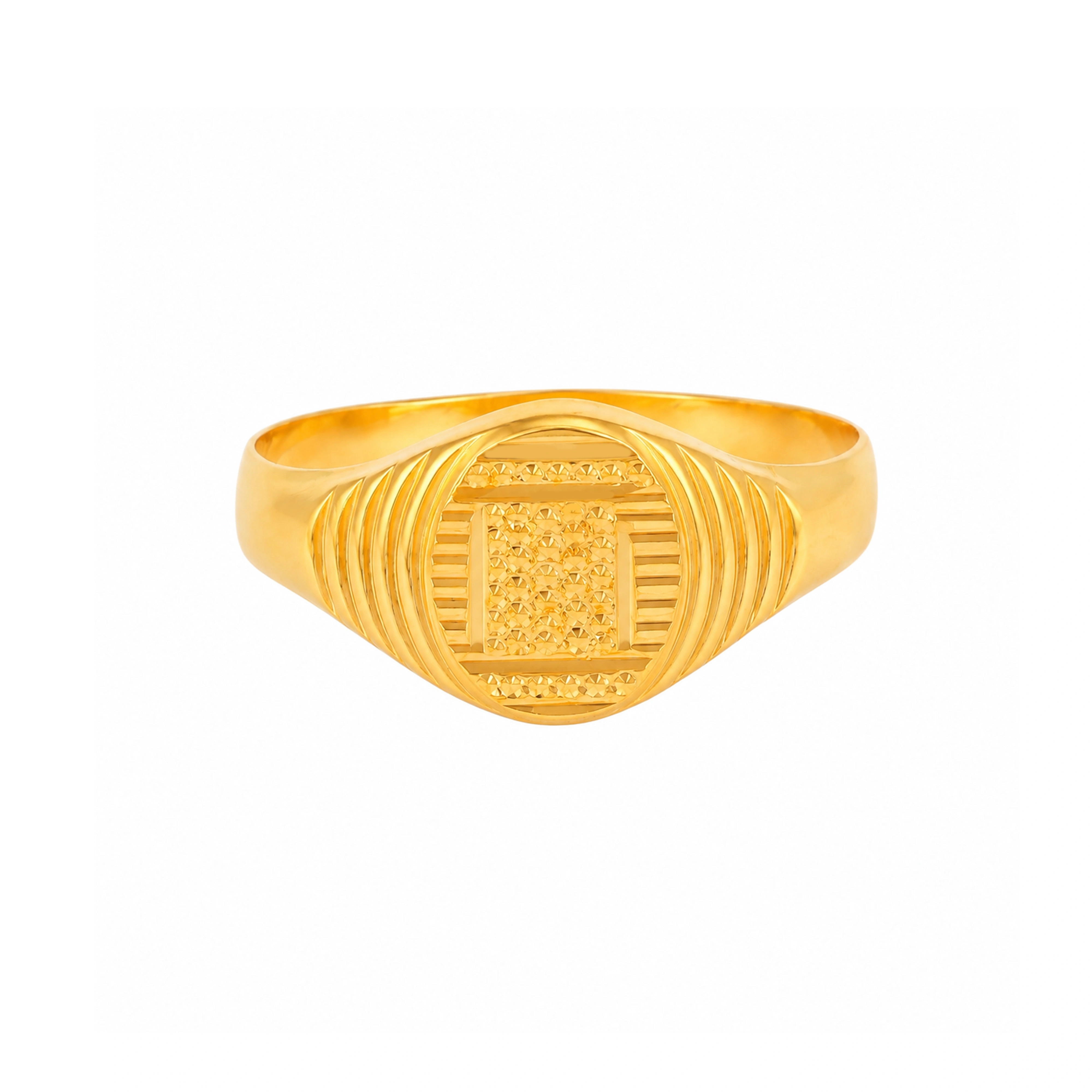The GGR023700407 Gold Gents Ring