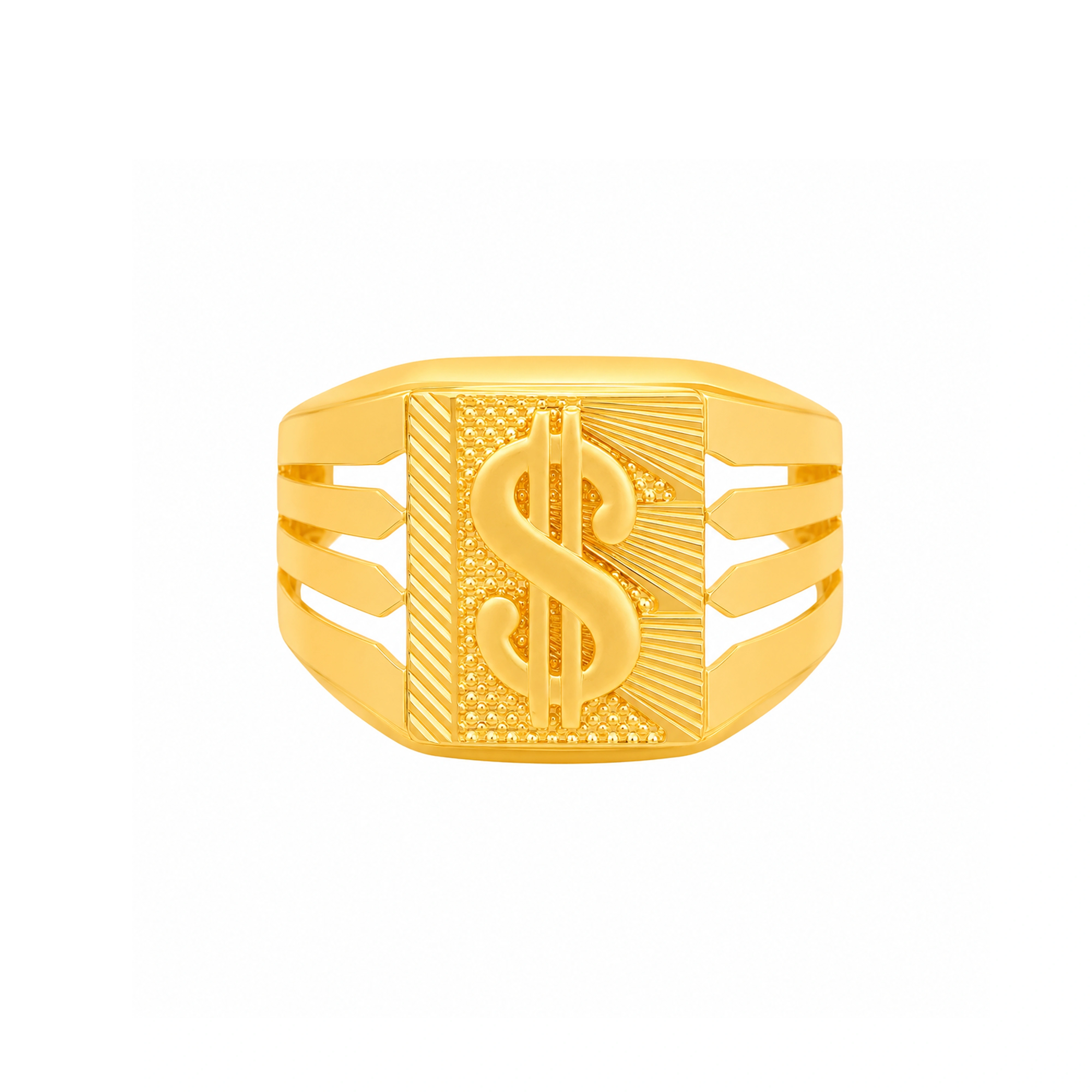 The GGR020218637 Gold Gents Ring