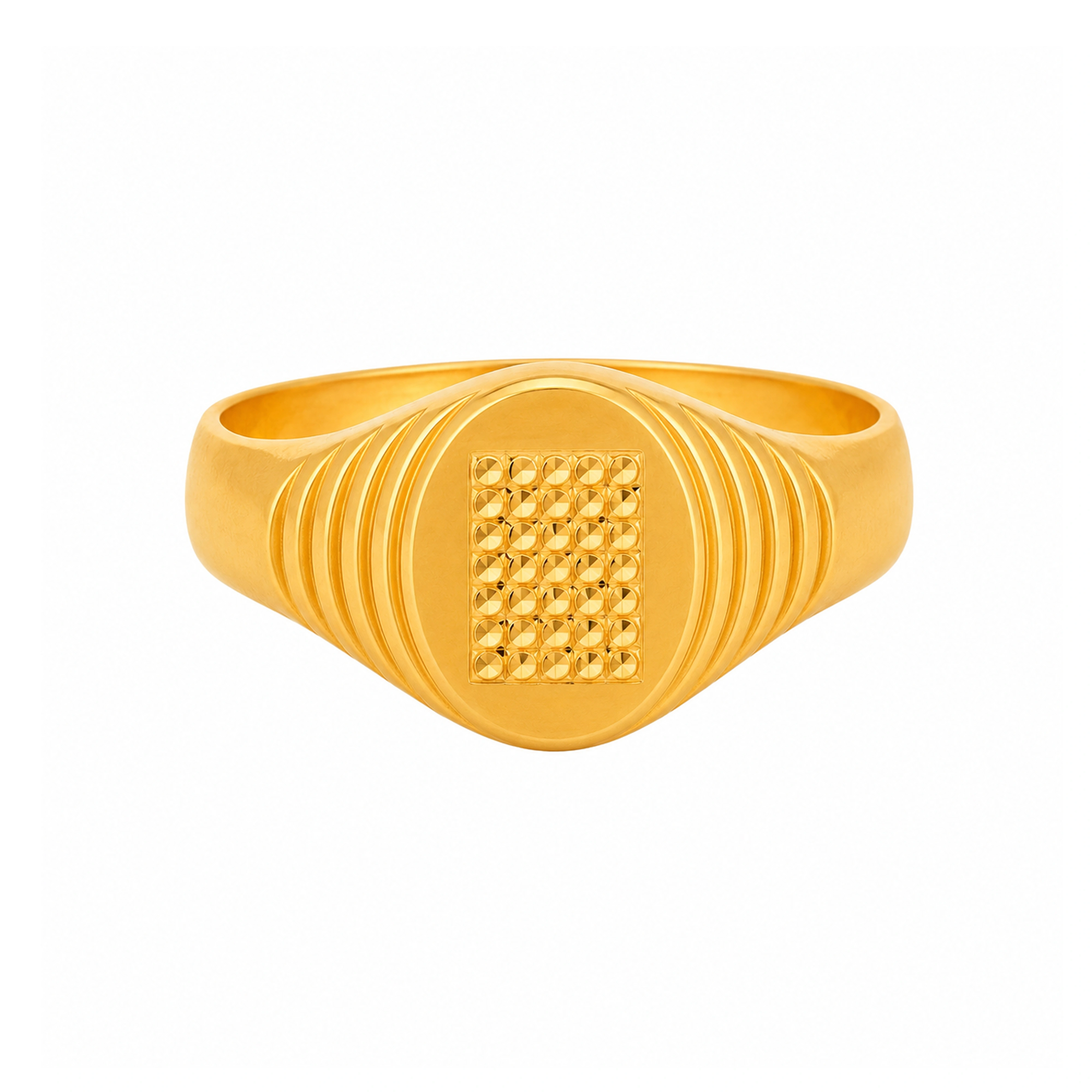 The GGR023700425 Gold Gents Ring