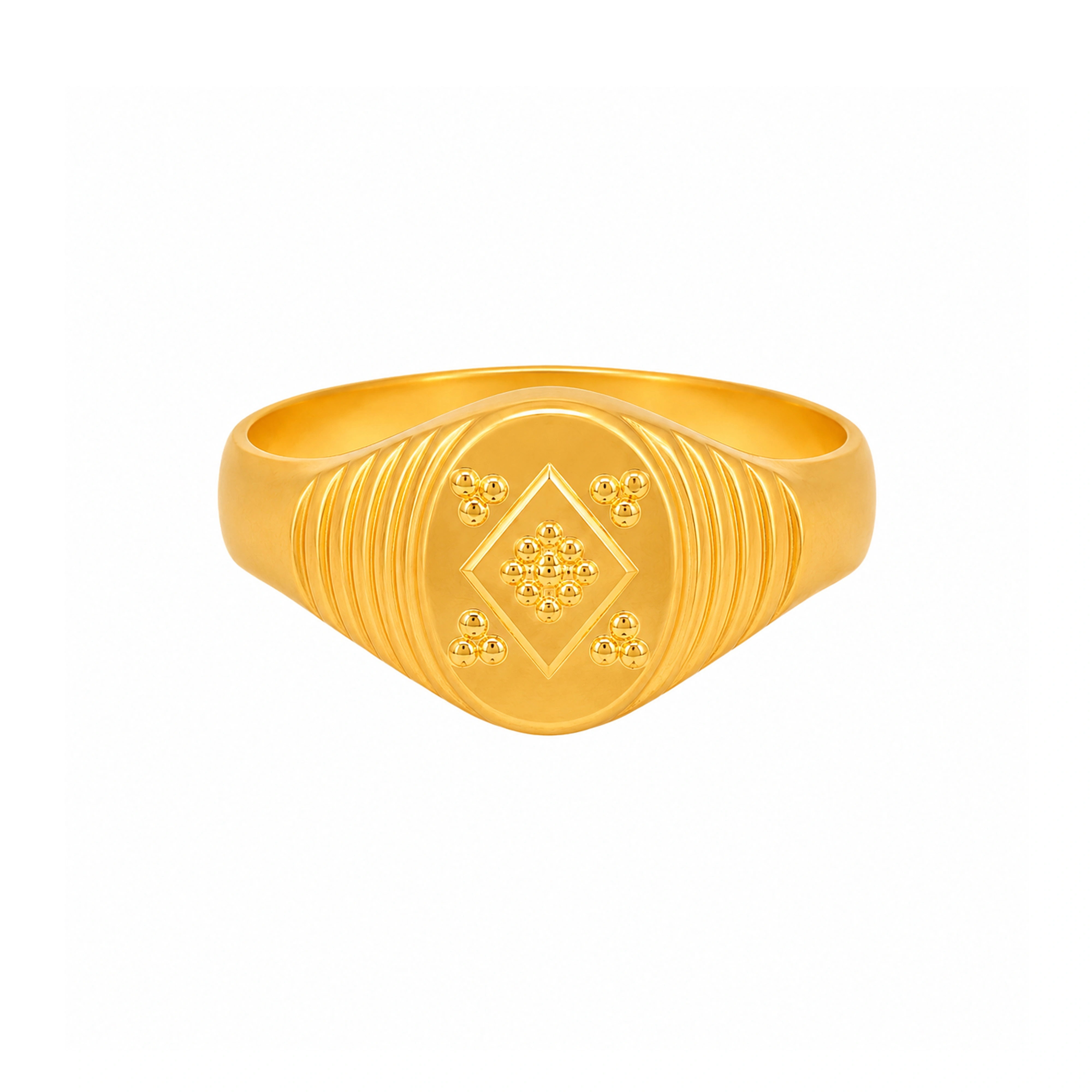 The GGR023700442 Gold Gents Ring