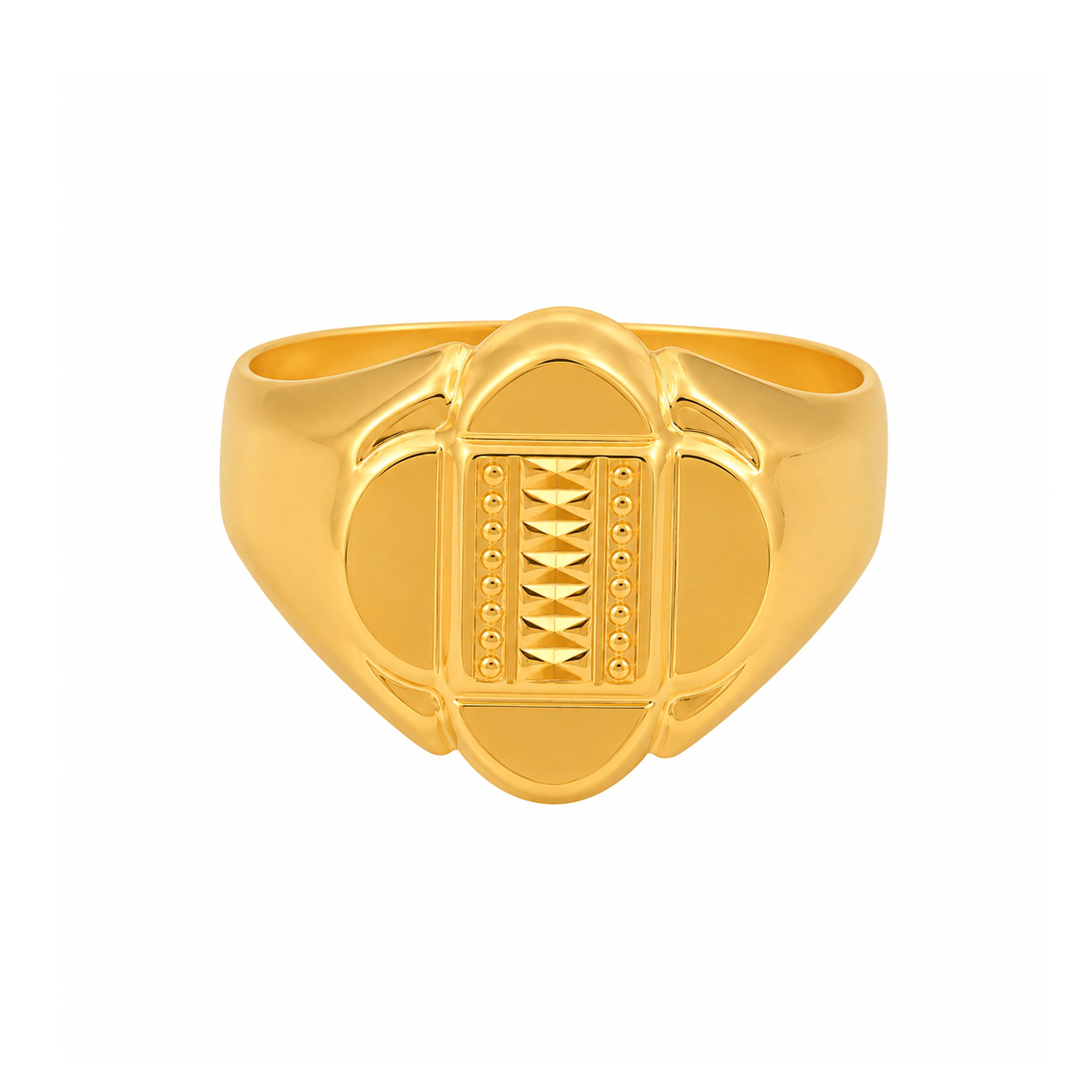 The GGR023700438 Gold Gents Ring