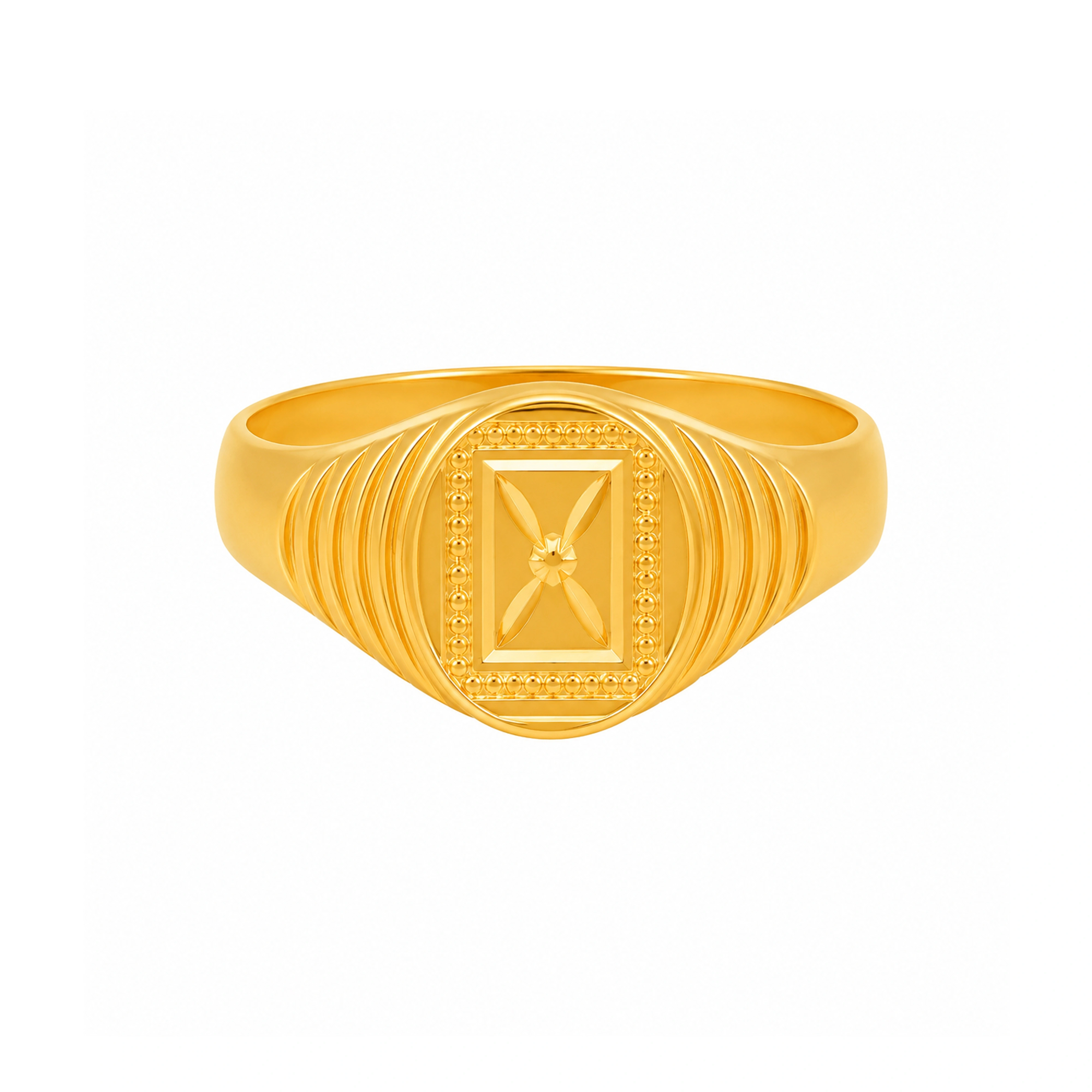 The GGR023700453 Gold Gents Ring
