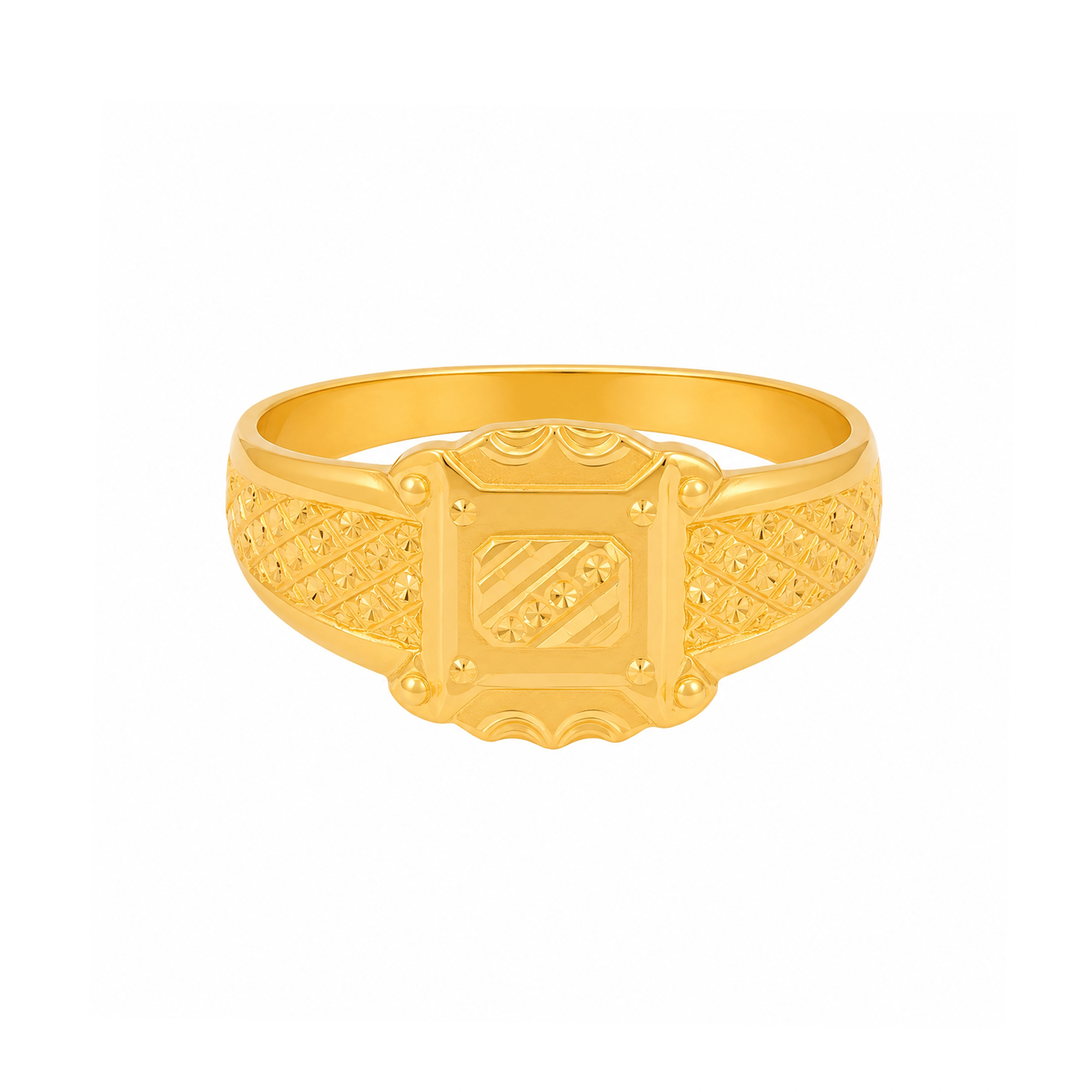 The GGR023700481 Gold Gents Ring
