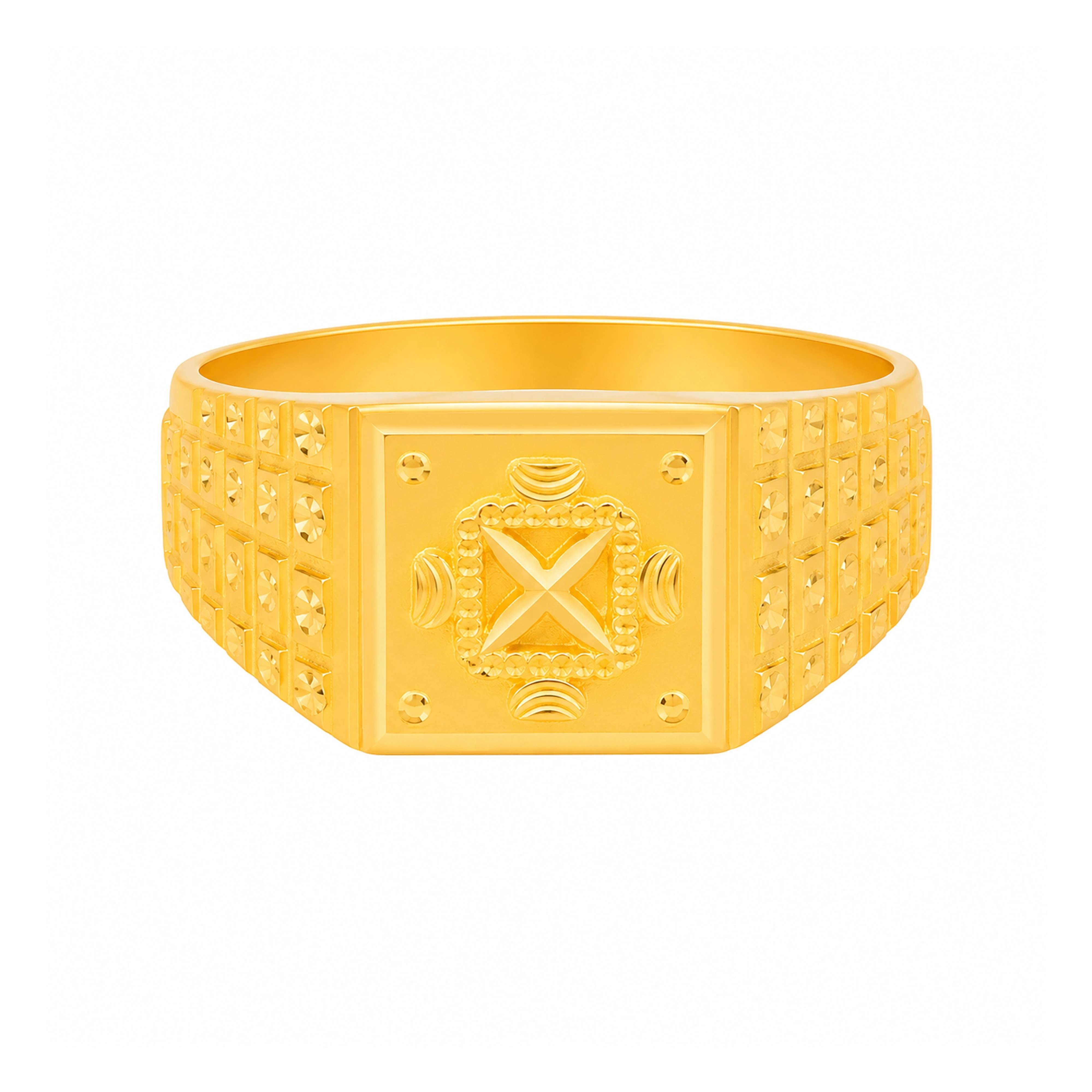 The GGR023700490 Gold Gents Ring