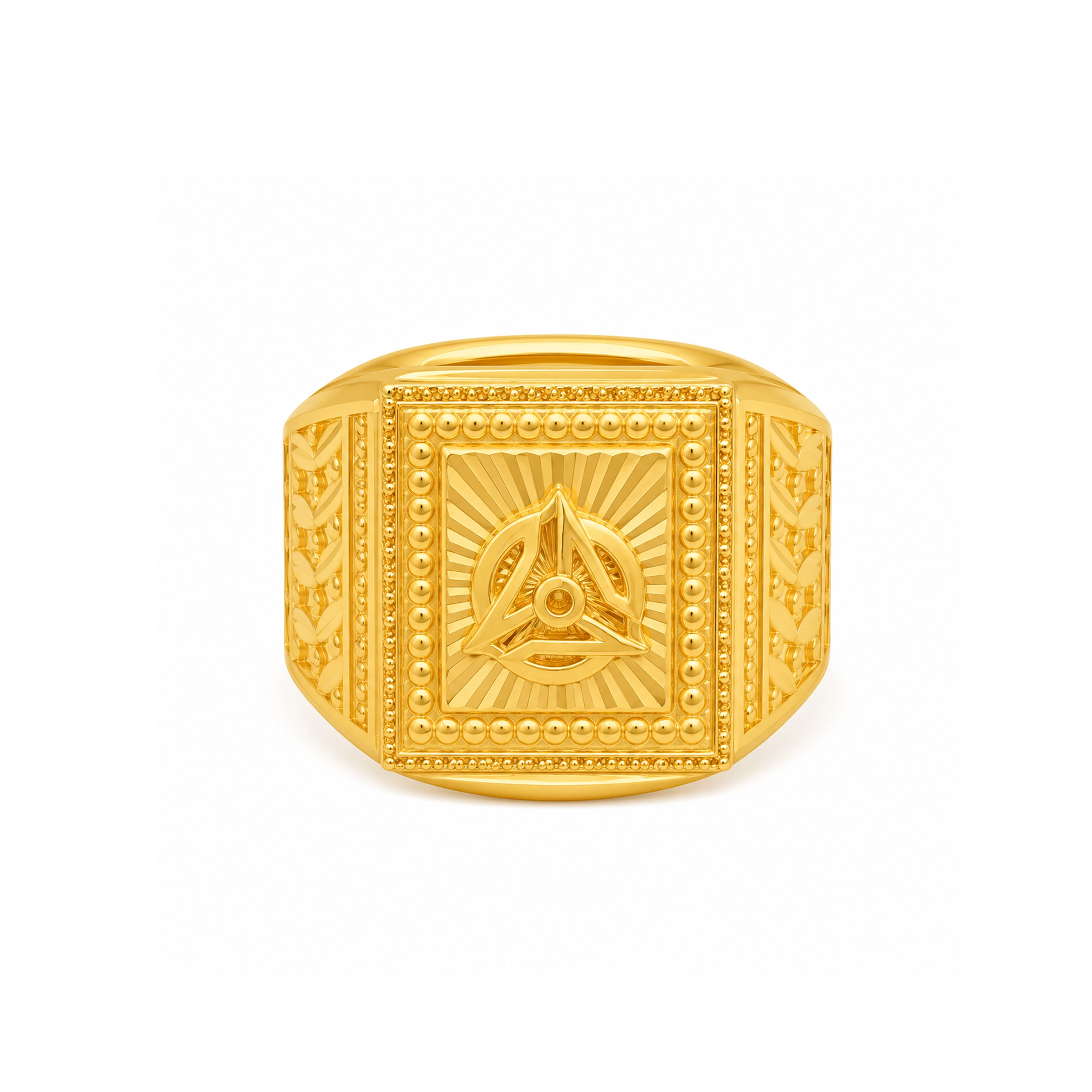 The GGR020218883 Gold Gents Ring
