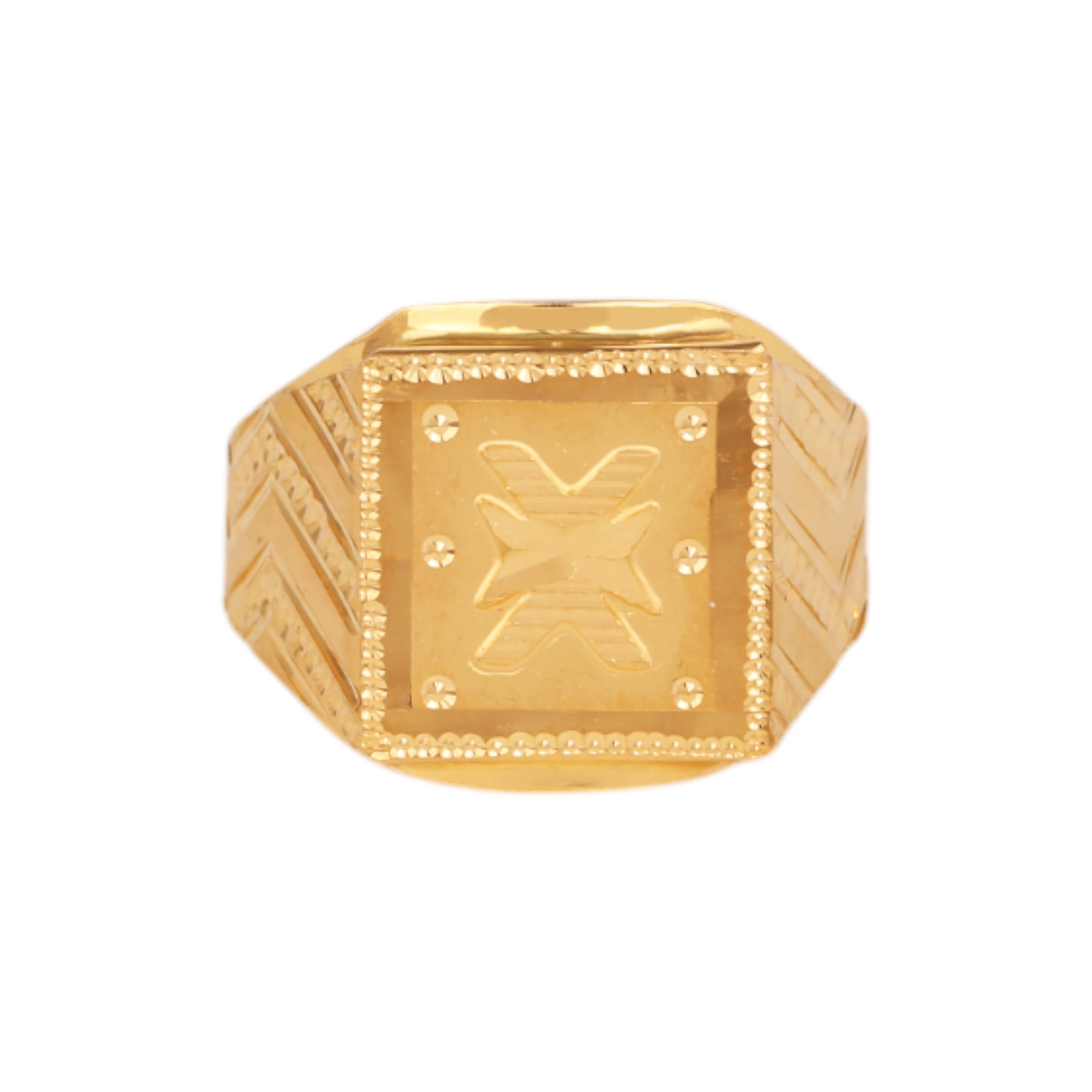 The GGR029200325 Gold Gents Ring