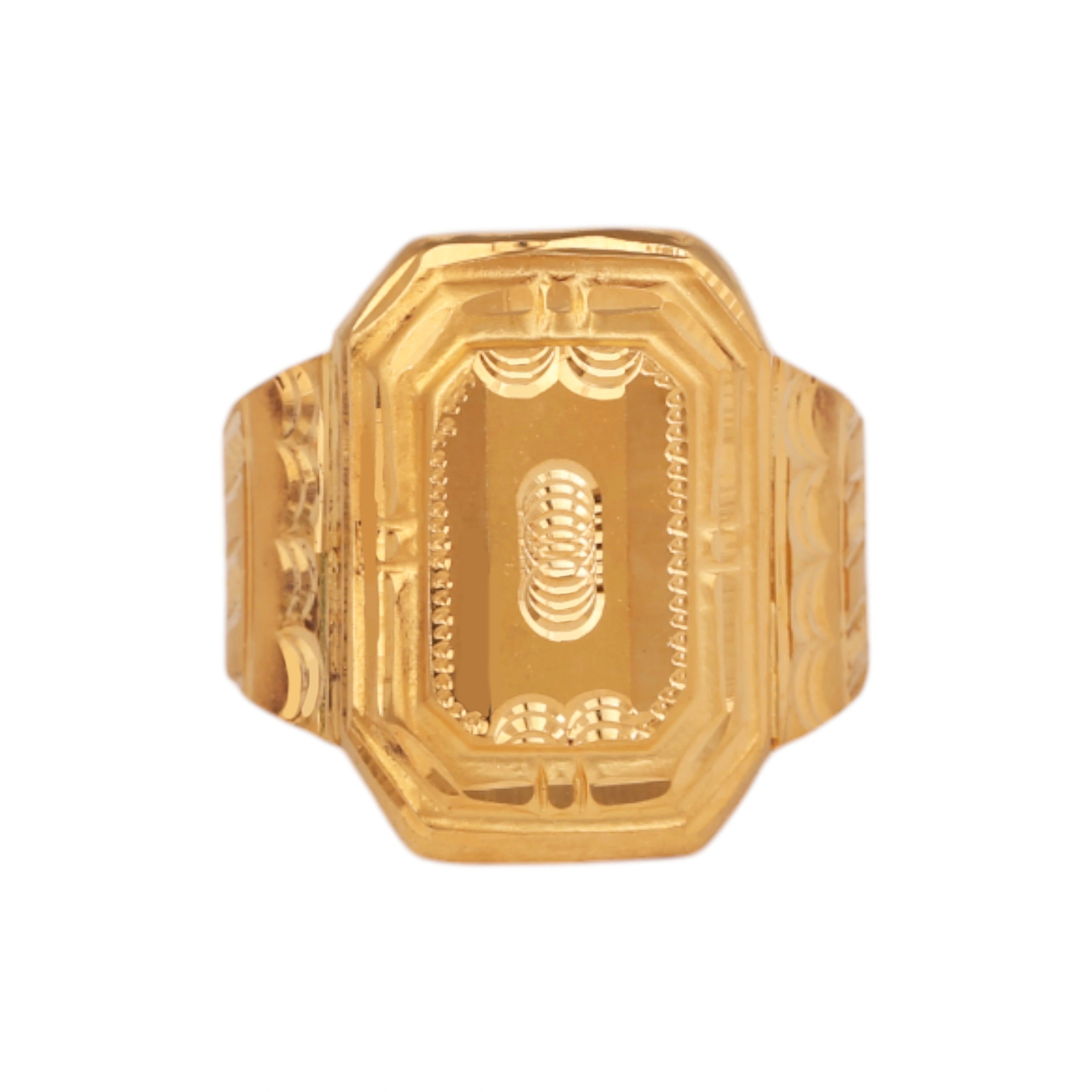 The GGR029200350 Gold Gents Ring