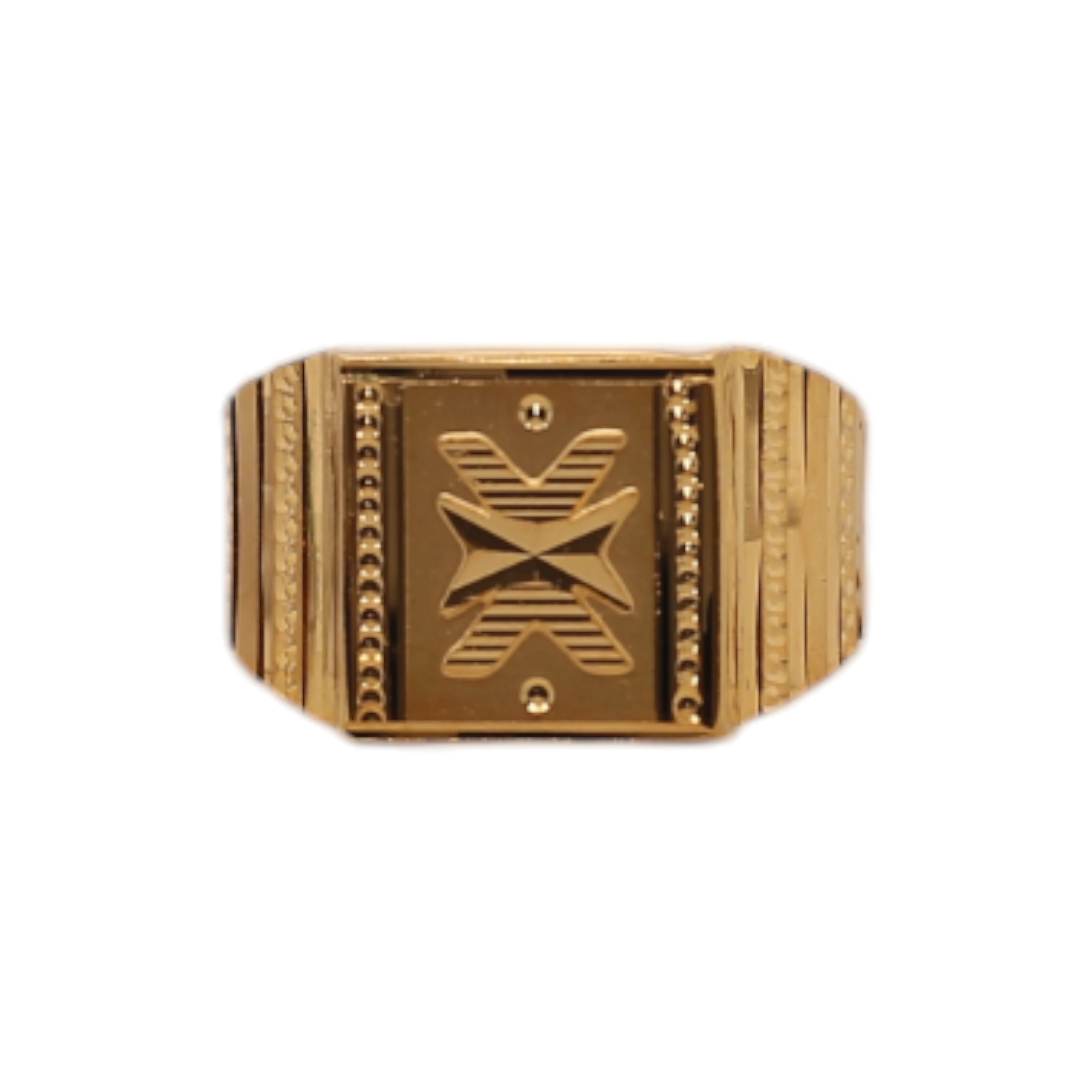 The GGR029200509 Gold Gents Ring