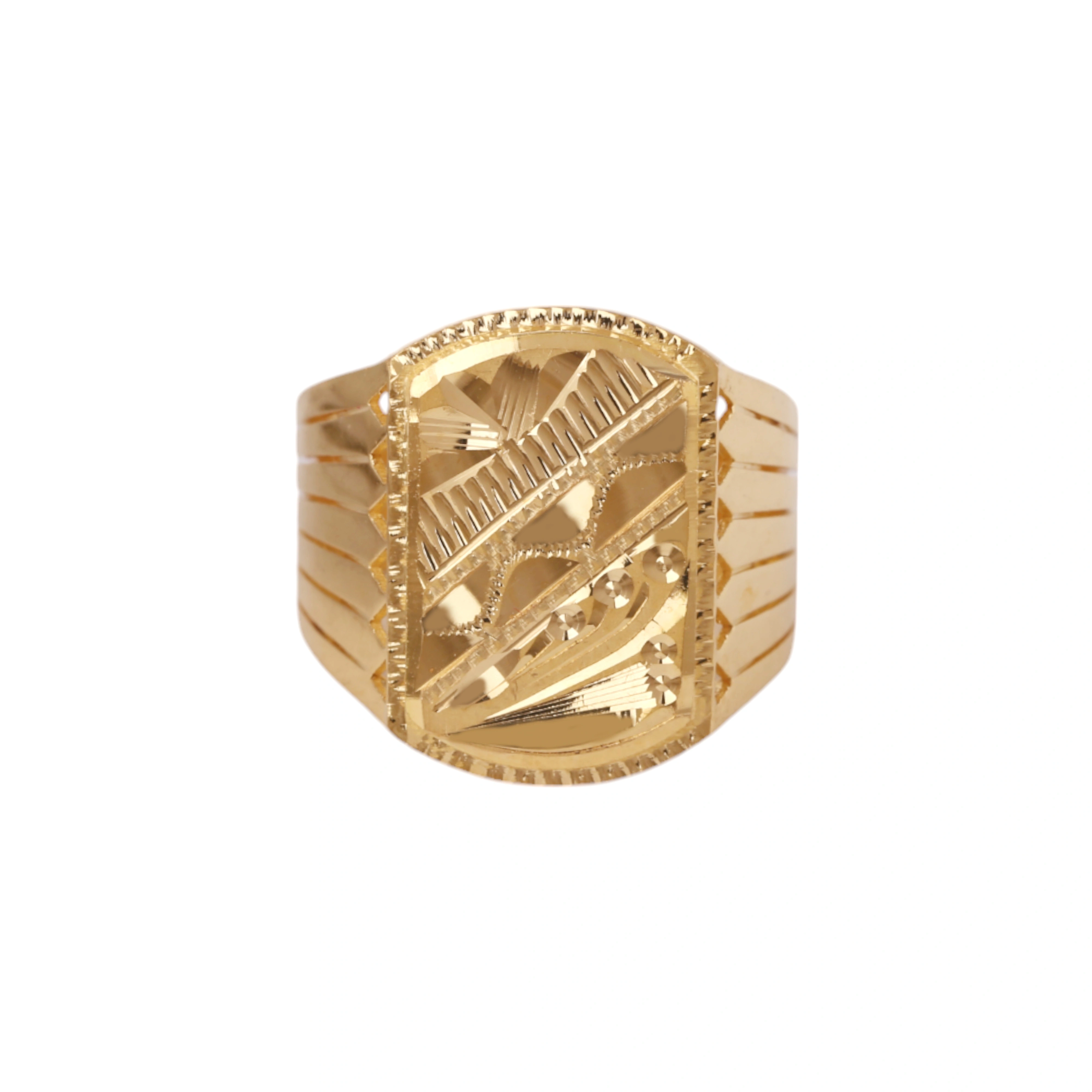 The GGR015210328 Gold Gents Ring