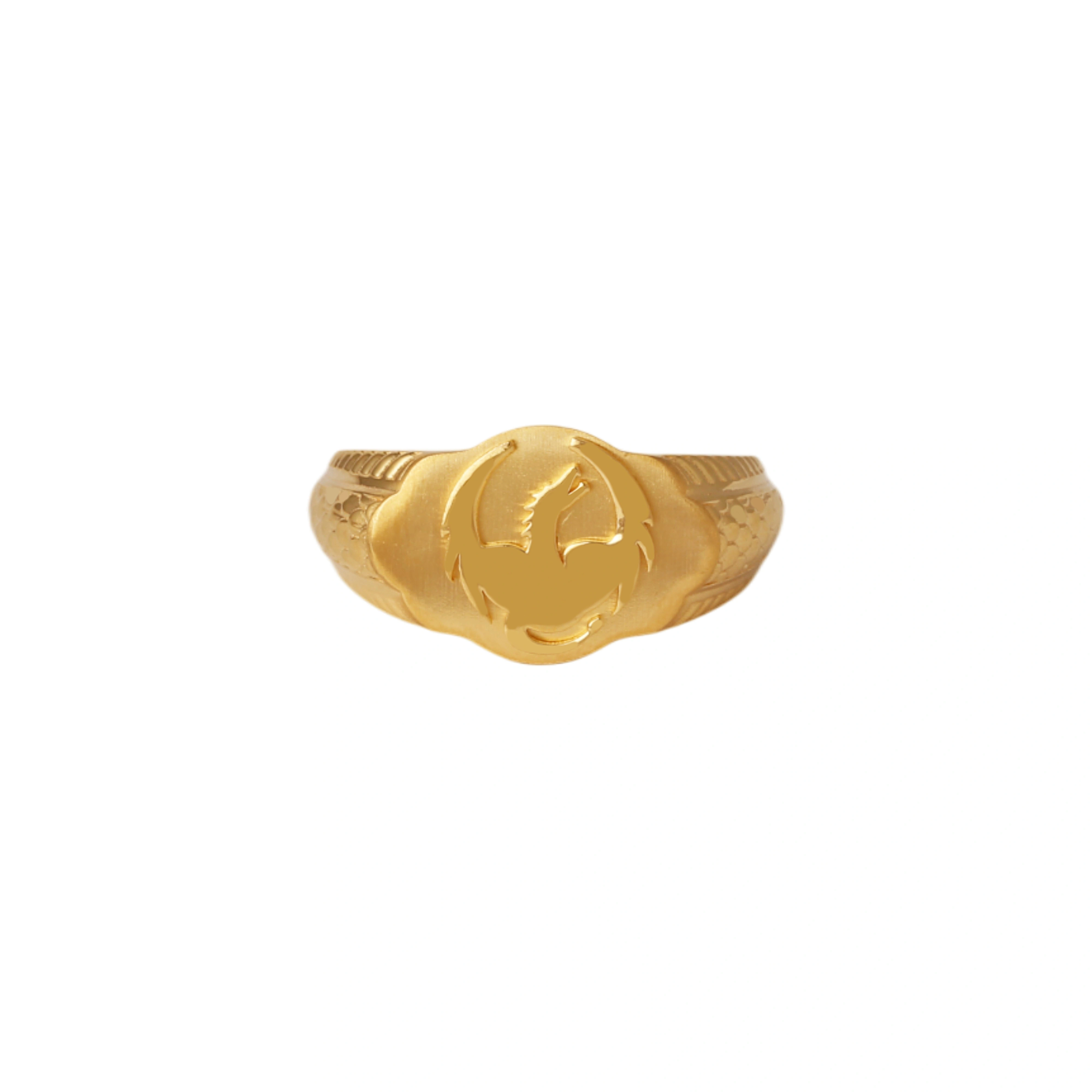 The GGR029500012 Gold Gents Ring