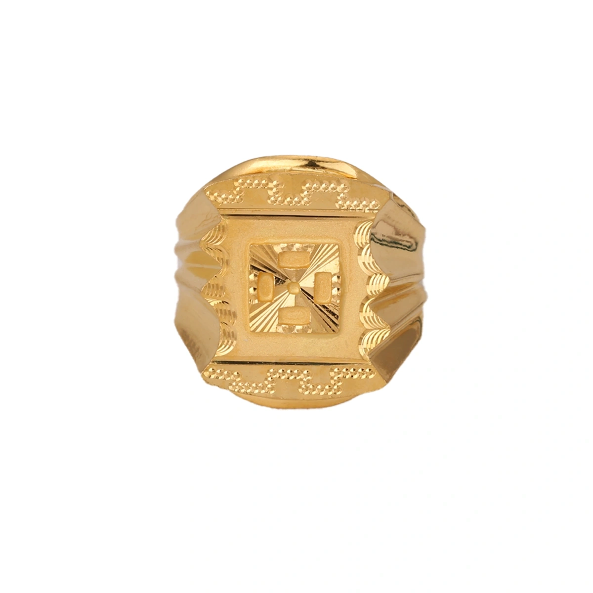 The GGR02701745Z Gold Gents Ring